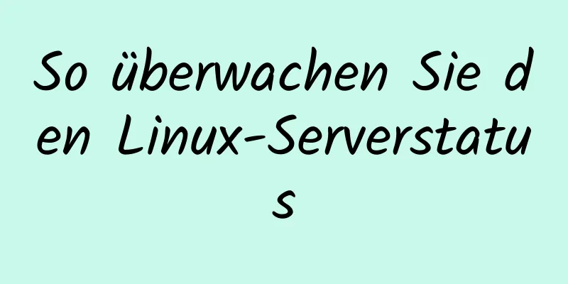 So überwachen Sie den Linux-Serverstatus