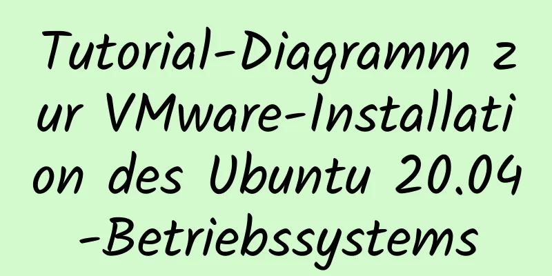 Tutorial-Diagramm zur VMware-Installation des Ubuntu 20.04-Betriebssystems