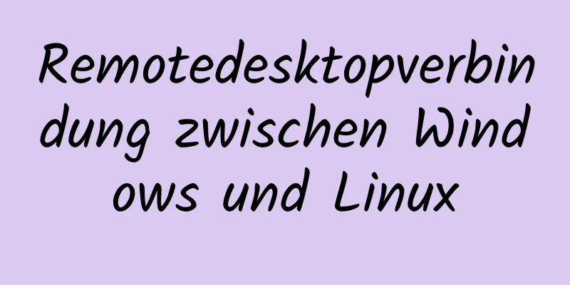 Remotedesktopverbindung zwischen Windows und Linux