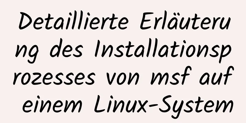 Detaillierte Erläuterung des Installationsprozesses von msf auf einem Linux-System