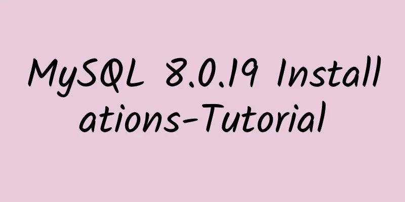 MySQL 8.0.19 Installations-Tutorial