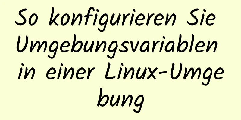 So konfigurieren Sie Umgebungsvariablen in einer Linux-Umgebung