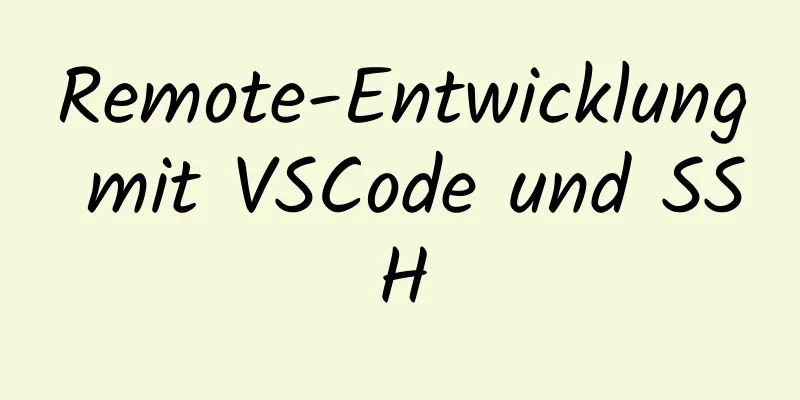 Remote-Entwicklung mit VSCode und SSH