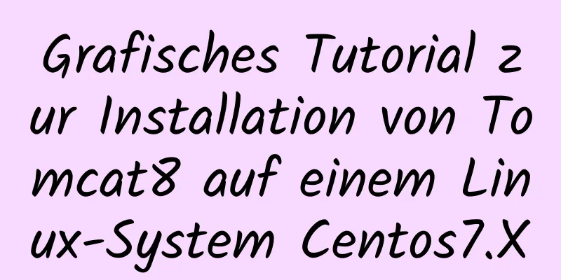 Grafisches Tutorial zur Installation von Tomcat8 auf einem Linux-System Centos7.X