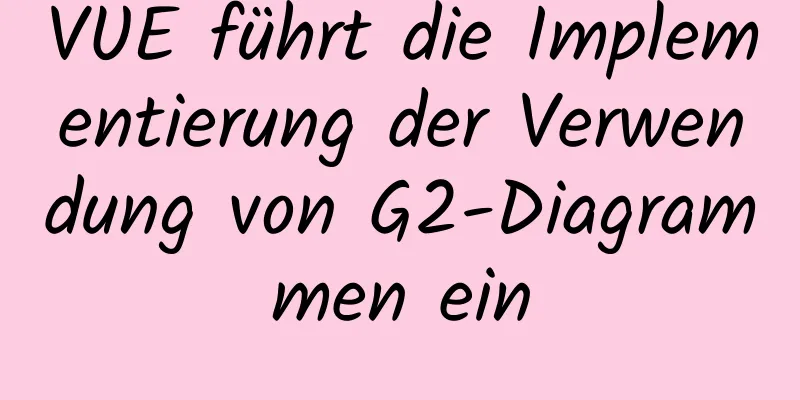 VUE führt die Implementierung der Verwendung von G2-Diagrammen ein