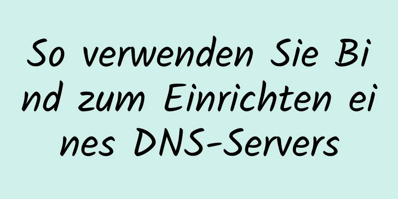 So verwenden Sie Bind zum Einrichten eines DNS-Servers