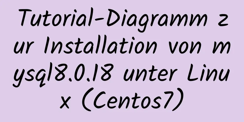 Tutorial-Diagramm zur Installation von mysql8.0.18 unter Linux (Centos7)