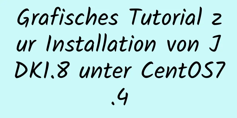 Grafisches Tutorial zur Installation von JDK1.8 unter CentOS7.4