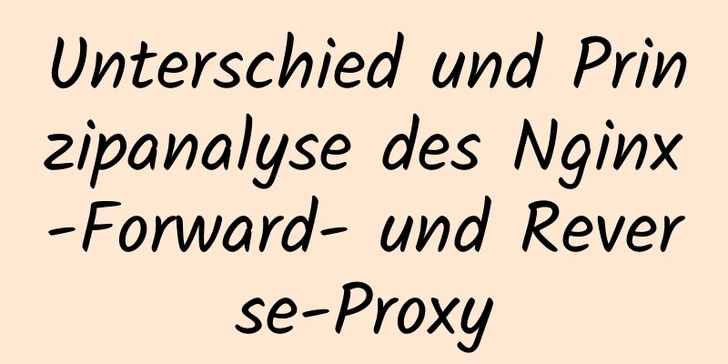 Unterschied und Prinzipanalyse des Nginx-Forward- und Reverse-Proxy