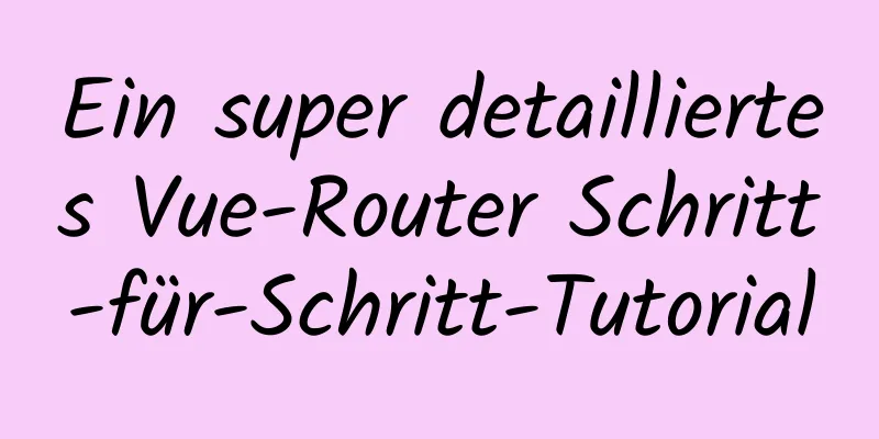 Ein super detailliertes Vue-Router Schritt-für-Schritt-Tutorial