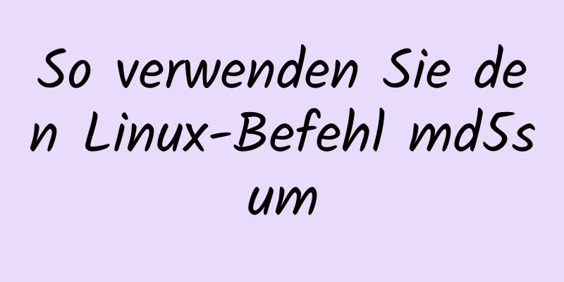 So verwenden Sie den Linux-Befehl md5sum