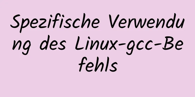 Spezifische Verwendung des Linux-gcc-Befehls