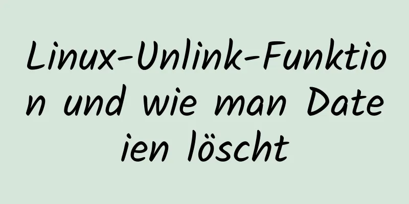 Linux-Unlink-Funktion und wie man Dateien löscht