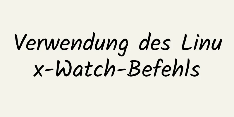 Verwendung des Linux-Watch-Befehls