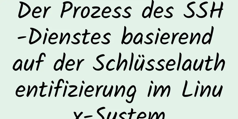 Der Prozess des SSH-Dienstes basierend auf der Schlüsselauthentifizierung im Linux-System