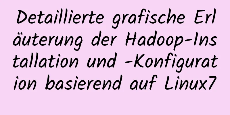 Detaillierte grafische Erläuterung der Hadoop-Installation und -Konfiguration basierend auf Linux7