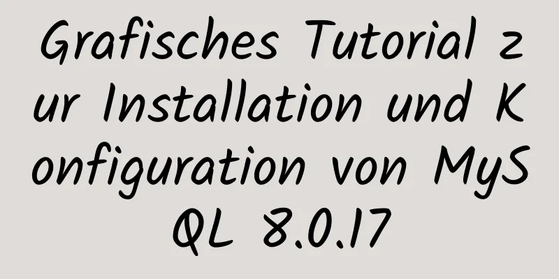 Grafisches Tutorial zur Installation und Konfiguration von MySQL 8.0.17