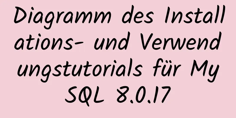 Diagramm des Installations- und Verwendungstutorials für MySQL 8.0.17