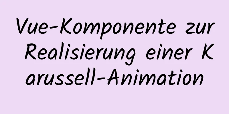 Vue-Komponente zur Realisierung einer Karussell-Animation