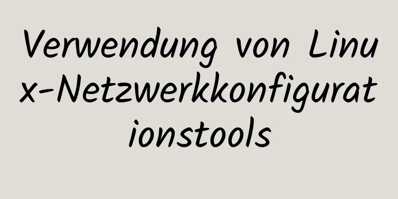 Verwendung von Linux-Netzwerkkonfigurationstools