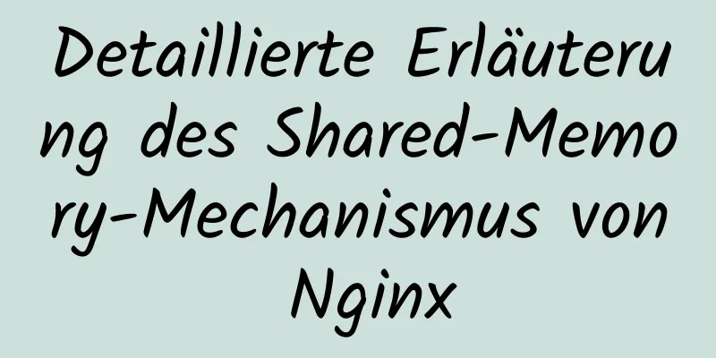 Detaillierte Erläuterung des Shared-Memory-Mechanismus von Nginx