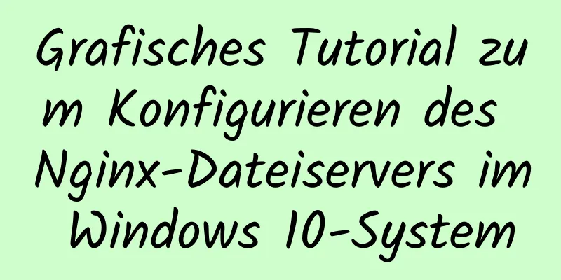 Grafisches Tutorial zum Konfigurieren des Nginx-Dateiservers im Windows 10-System