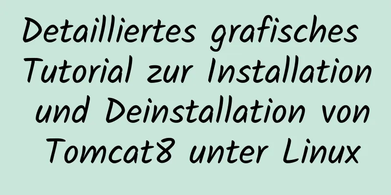 Detailliertes grafisches Tutorial zur Installation und Deinstallation von Tomcat8 unter Linux