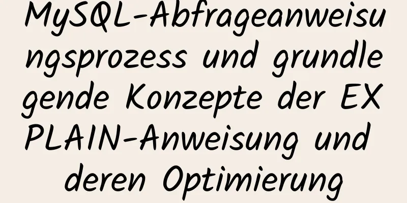 MySQL-Abfrageanweisungsprozess und grundlegende Konzepte der EXPLAIN-Anweisung und deren Optimierung