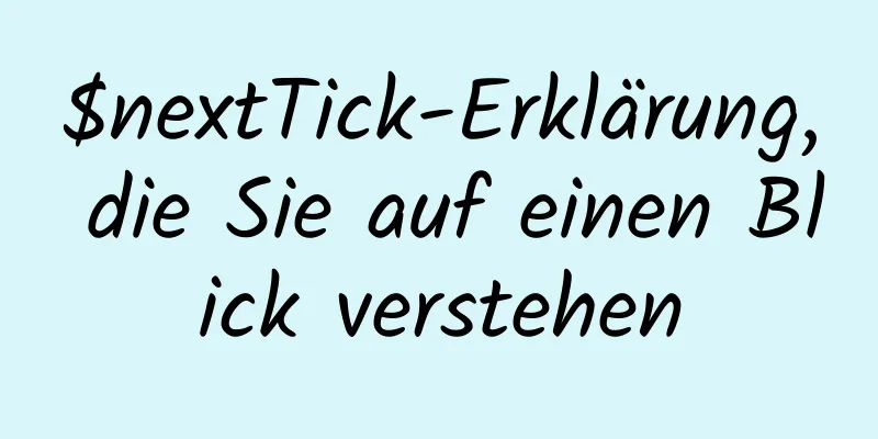 $nextTick-Erklärung, die Sie auf einen Blick verstehen