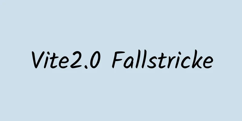 Vite2.0 Fallstricke