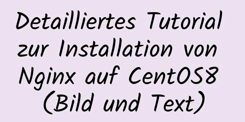 Detailliertes Tutorial zur Installation von Nginx auf CentOS8 (Bild und Text)