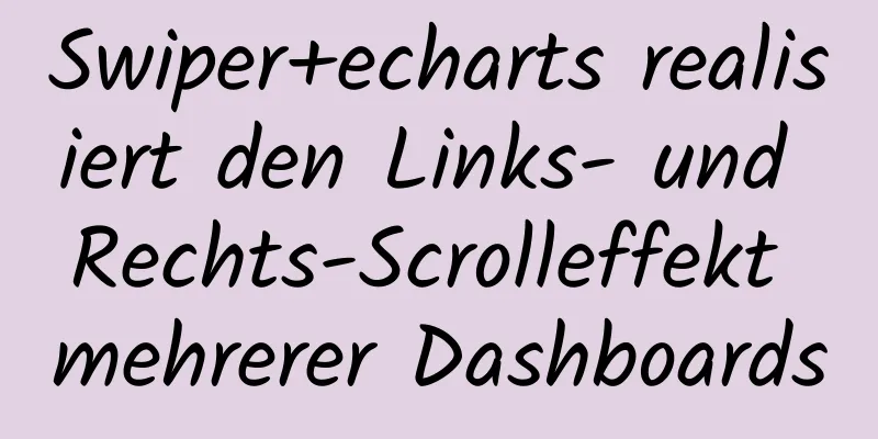 Swiper+echarts realisiert den Links- und Rechts-Scrolleffekt mehrerer Dashboards