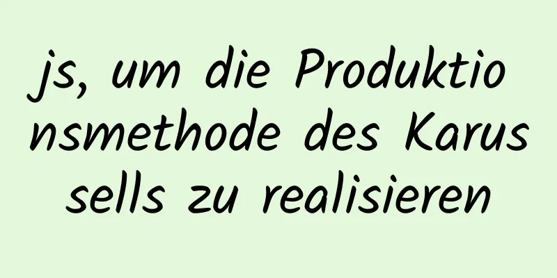 js, um die Produktionsmethode des Karussells zu realisieren