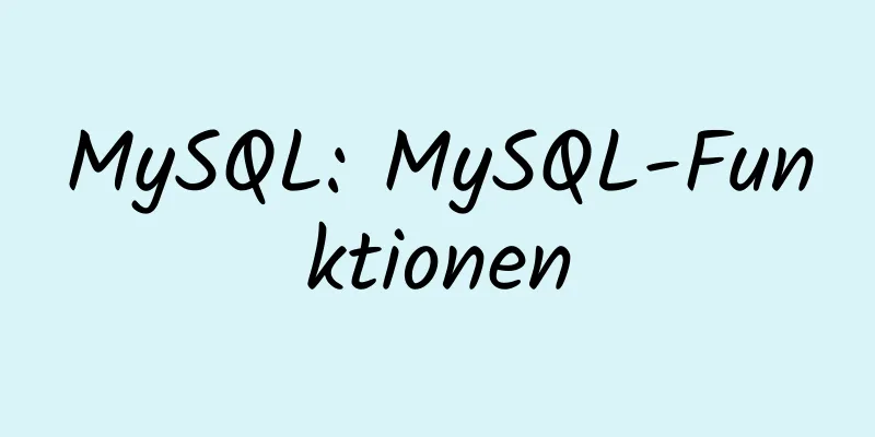 MySQL: MySQL-Funktionen