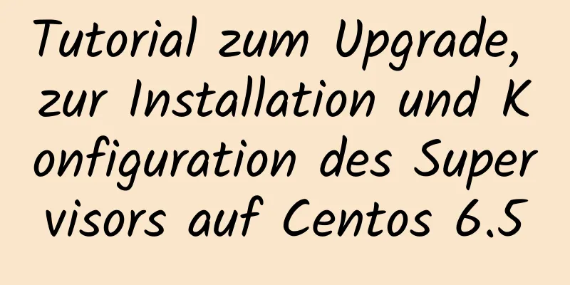 Tutorial zum Upgrade, zur Installation und Konfiguration des Supervisors auf Centos 6.5