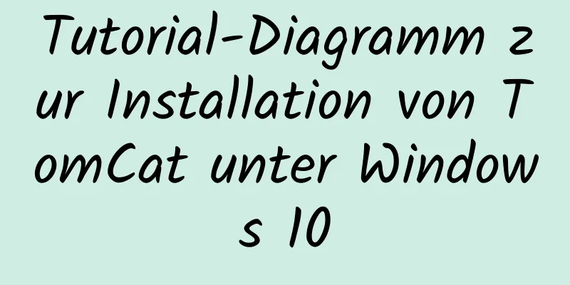 Tutorial-Diagramm zur Installation von TomCat unter Windows 10