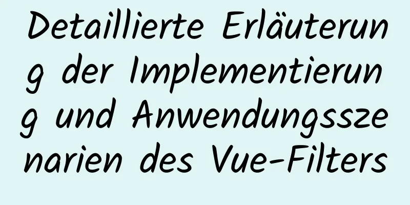 Detaillierte Erläuterung der Implementierung und Anwendungsszenarien des Vue-Filters