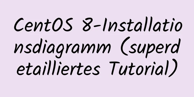 CentOS 8-Installationsdiagramm (superdetailliertes Tutorial)