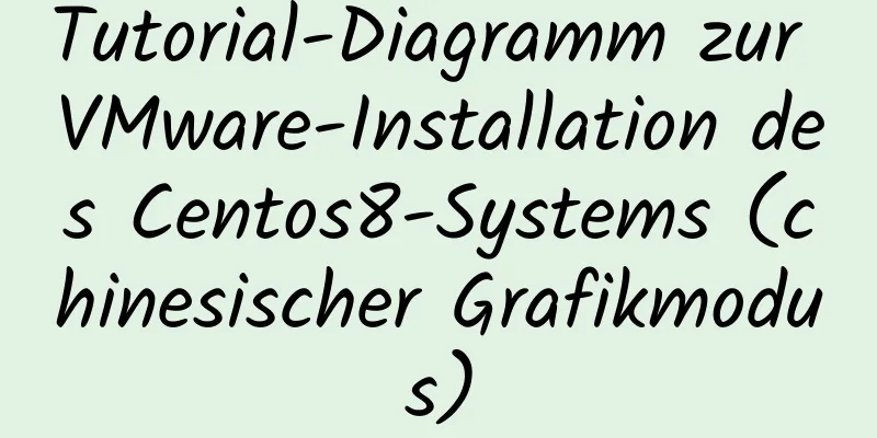 Tutorial-Diagramm zur VMware-Installation des Centos8-Systems (chinesischer Grafikmodus)