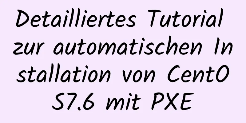 Detailliertes Tutorial zur automatischen Installation von CentOS7.6 mit PXE