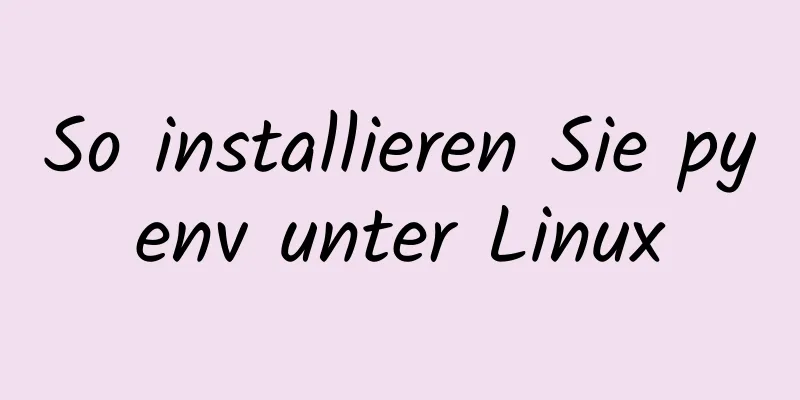 So installieren Sie pyenv unter Linux