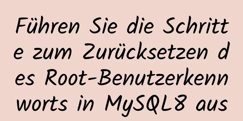 Führen Sie die Schritte zum Zurücksetzen des Root-Benutzerkennworts in MySQL8 aus