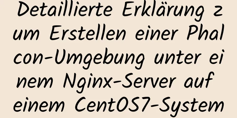 Detaillierte Erklärung zum Erstellen einer Phalcon-Umgebung unter einem Nginx-Server auf einem CentOS7-System