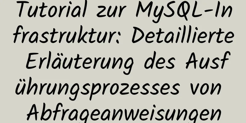 Tutorial zur MySQL-Infrastruktur: Detaillierte Erläuterung des Ausführungsprozesses von Abfrageanweisungen