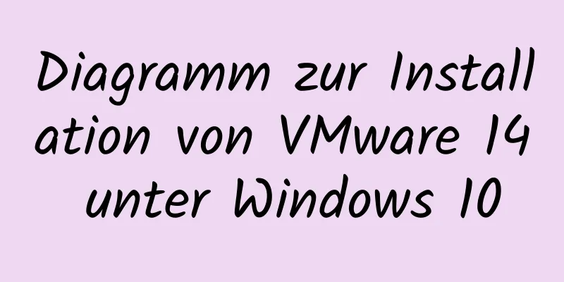 Diagramm zur Installation von VMware 14 unter Windows 10