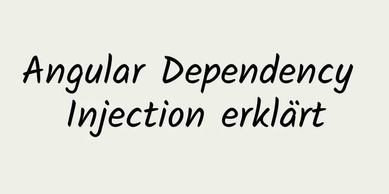 Angular Dependency Injection erklärt