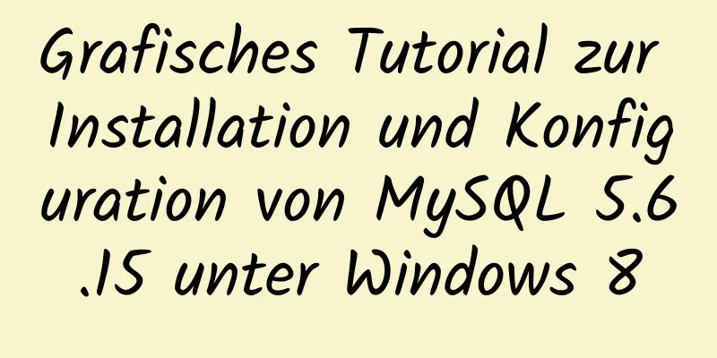 Grafisches Tutorial zur Installation und Konfiguration von MySQL 5.6.15 unter Windows 8