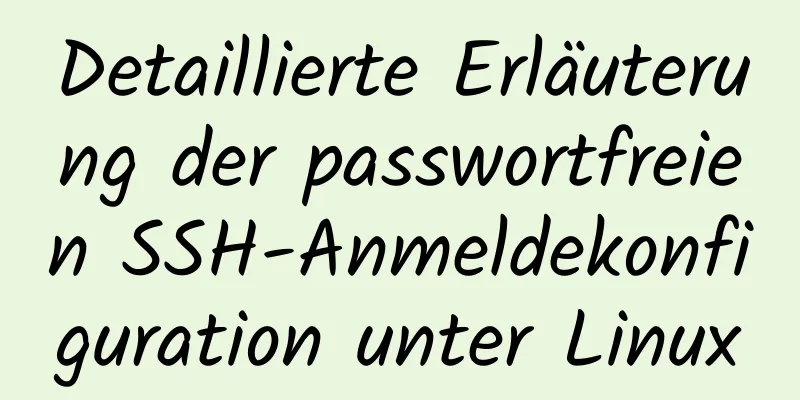 Detaillierte Erläuterung der passwortfreien SSH-Anmeldekonfiguration unter Linux