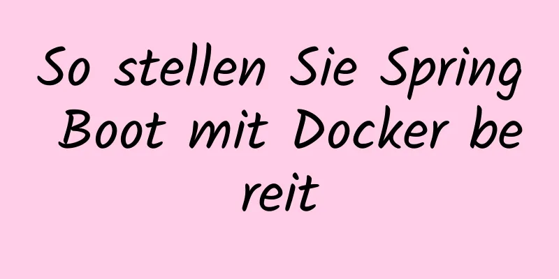 So stellen Sie Spring Boot mit Docker bereit