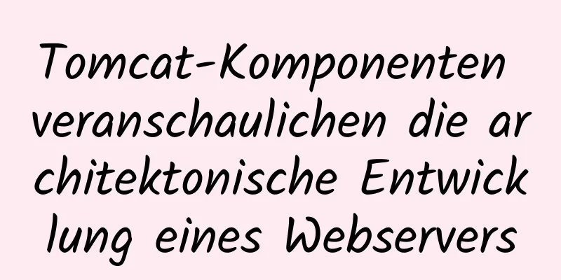 Tomcat-Komponenten veranschaulichen die architektonische Entwicklung eines Webservers